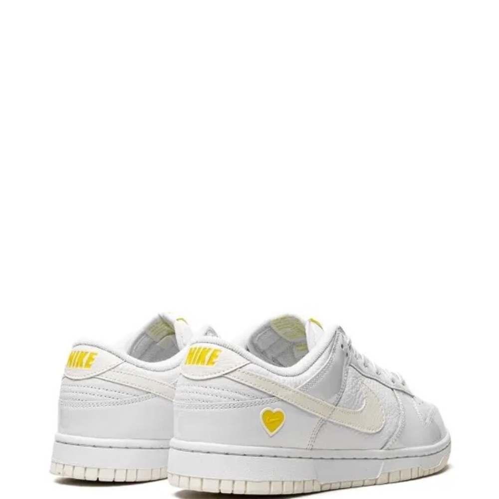 Nike Dunk Low yellow heart White and Yellow Sneakers limited edition size 8 - Picture 3 of 9